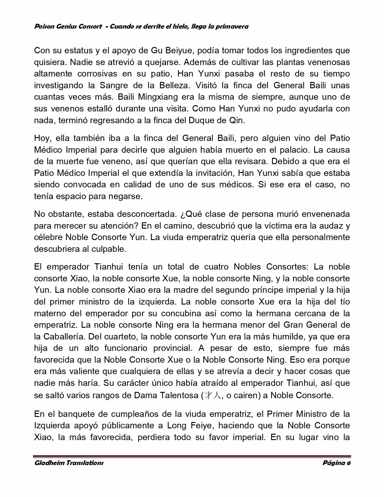 Poison Genious Consort (Novela) - Capítulo 326 - Página 6 - LectorTMOo