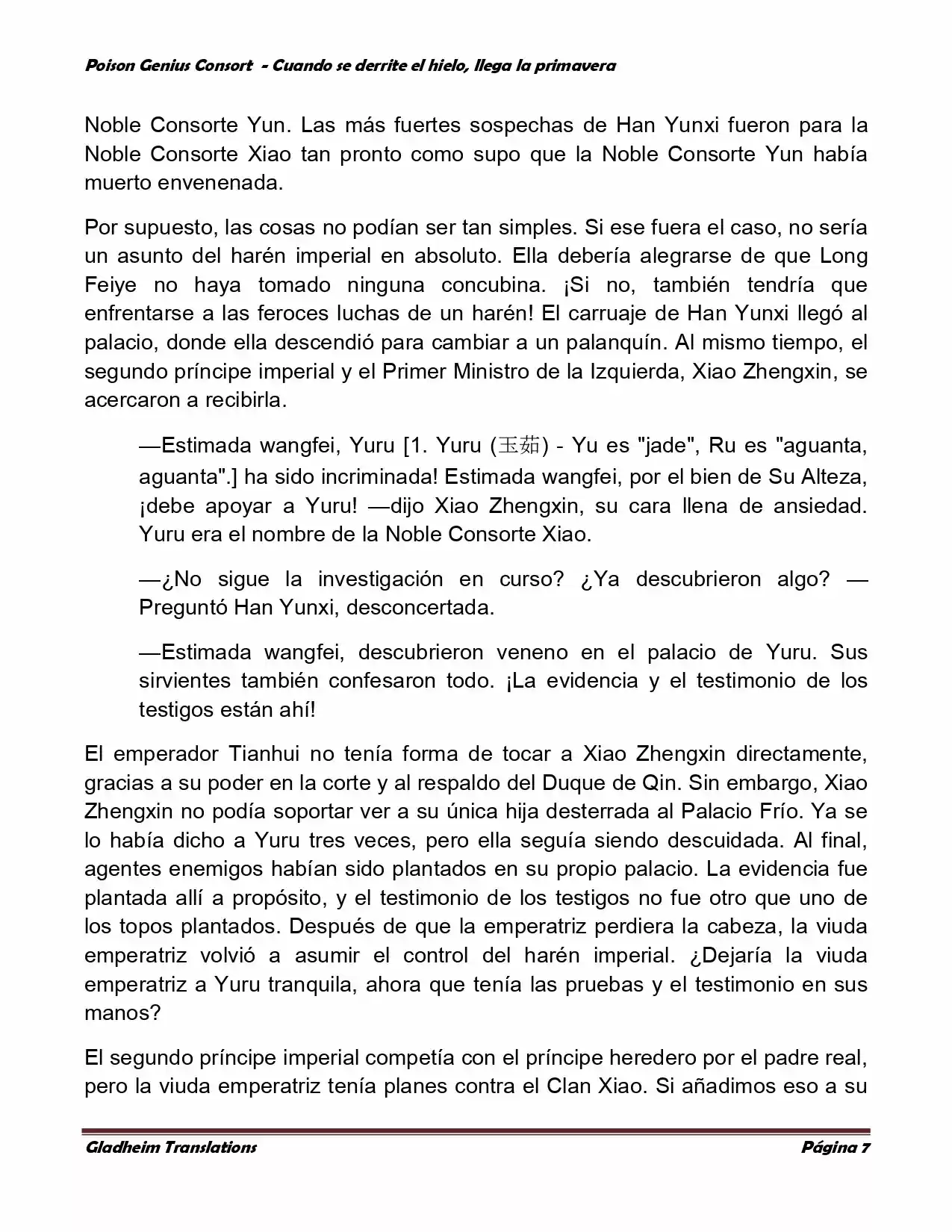 Poison Genious Consort (Novela) - Capítulo 326 - Página 7 - LectorTMOo