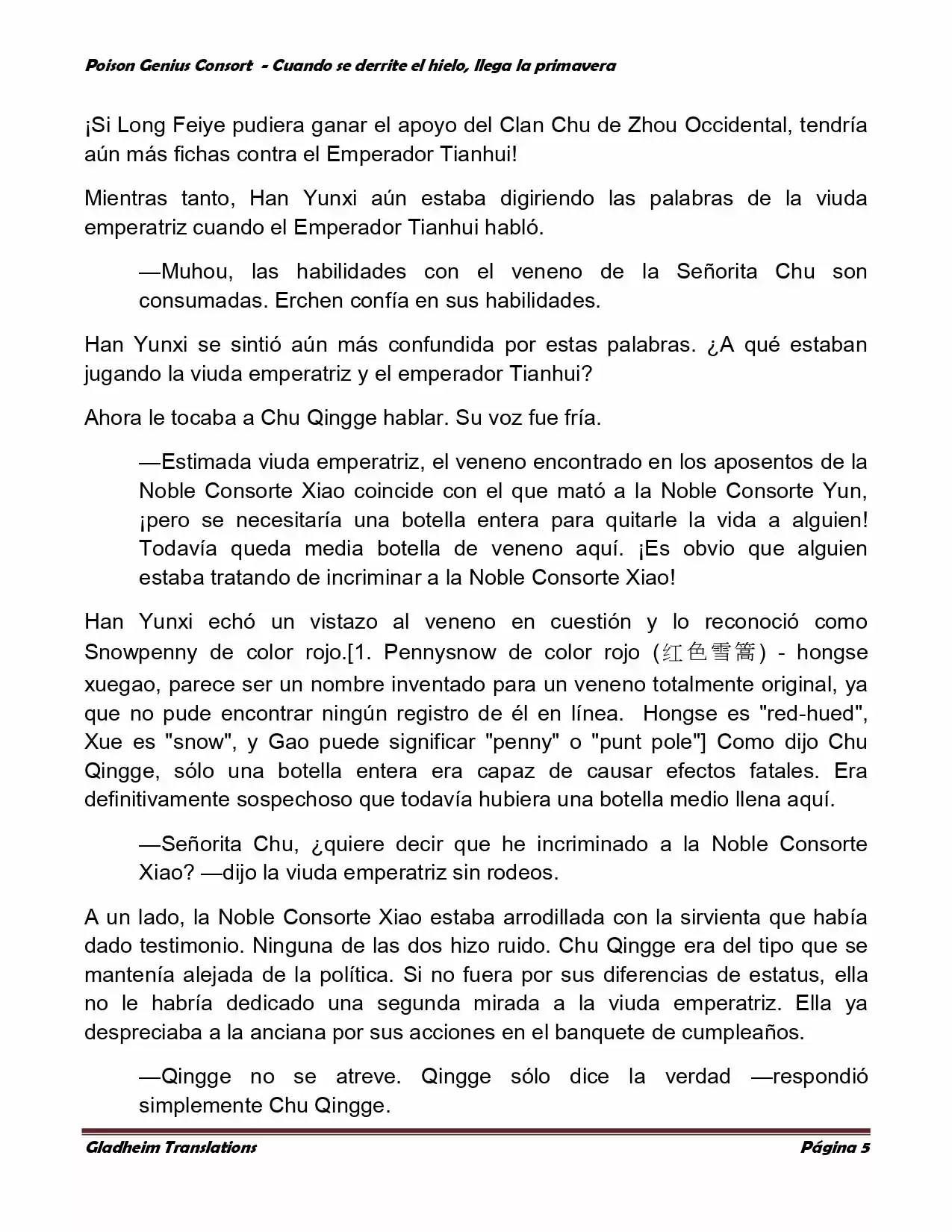 Poison Genious Consort (Novela) - Capítulo 327 - Página 5 - LectorTMOo