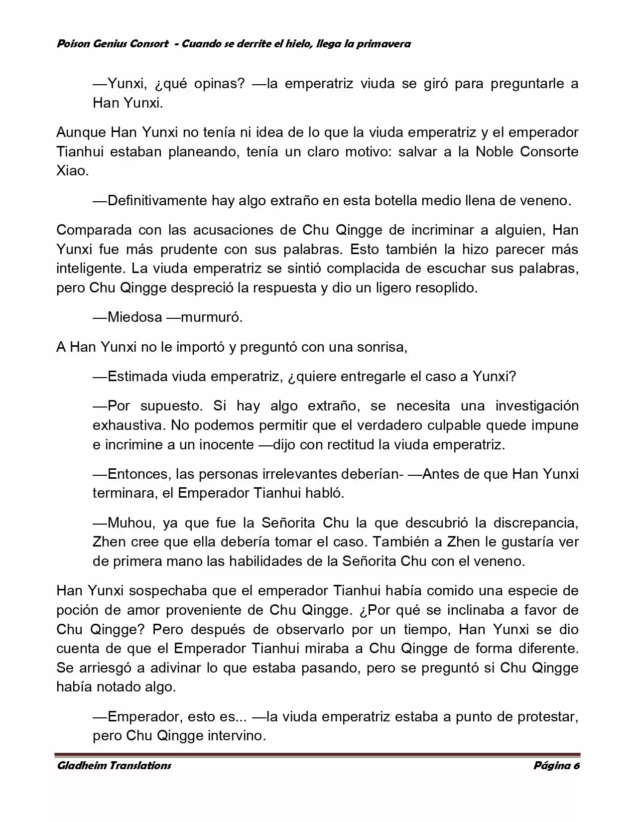 Poison Genious Consort (Novela) - Capítulo 327 - Página 6 - LectorTMOo