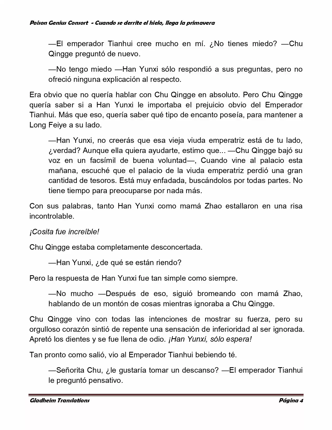 Poison Genious Consort (Novela) - Capítulo 328 - Página 4 - LectorTMOo