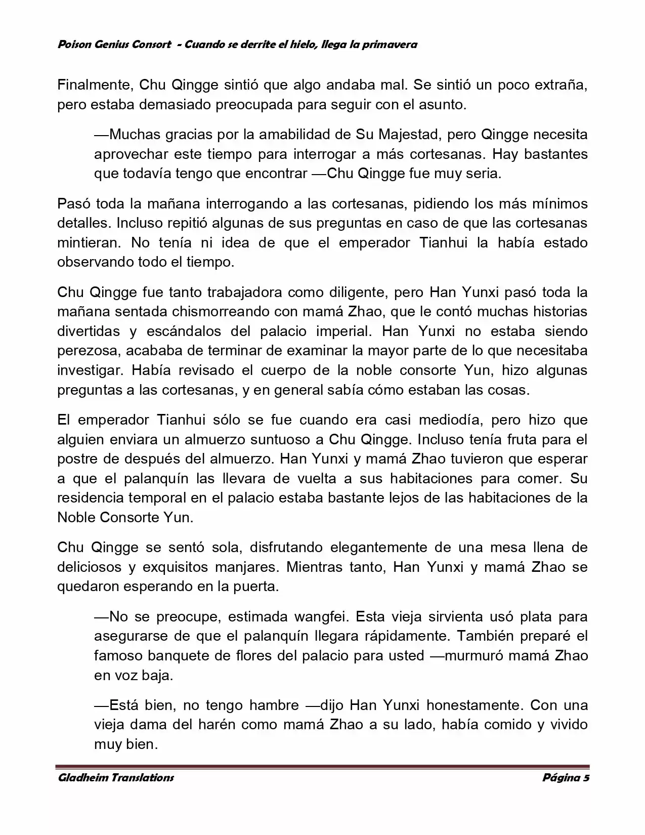 Poison Genious Consort (Novela) - Capítulo 328 - Página 5 - LectorTMOo