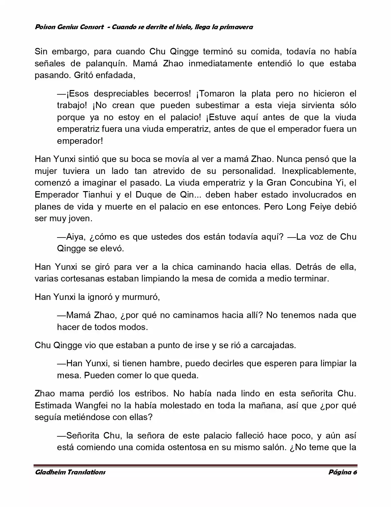 Poison Genious Consort (Novela) - Capítulo 328 - Página 6 - LectorTMOo