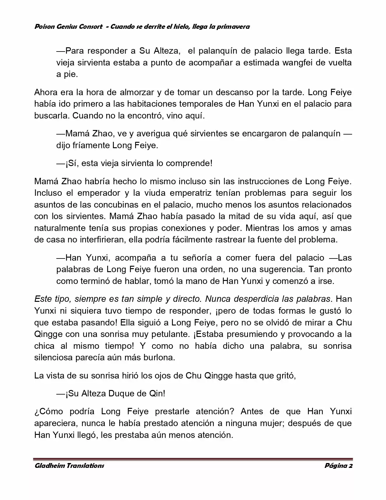 Poison Genious Consort (Novela) - Capítulo 329 - Página 2 - LectorTMOo