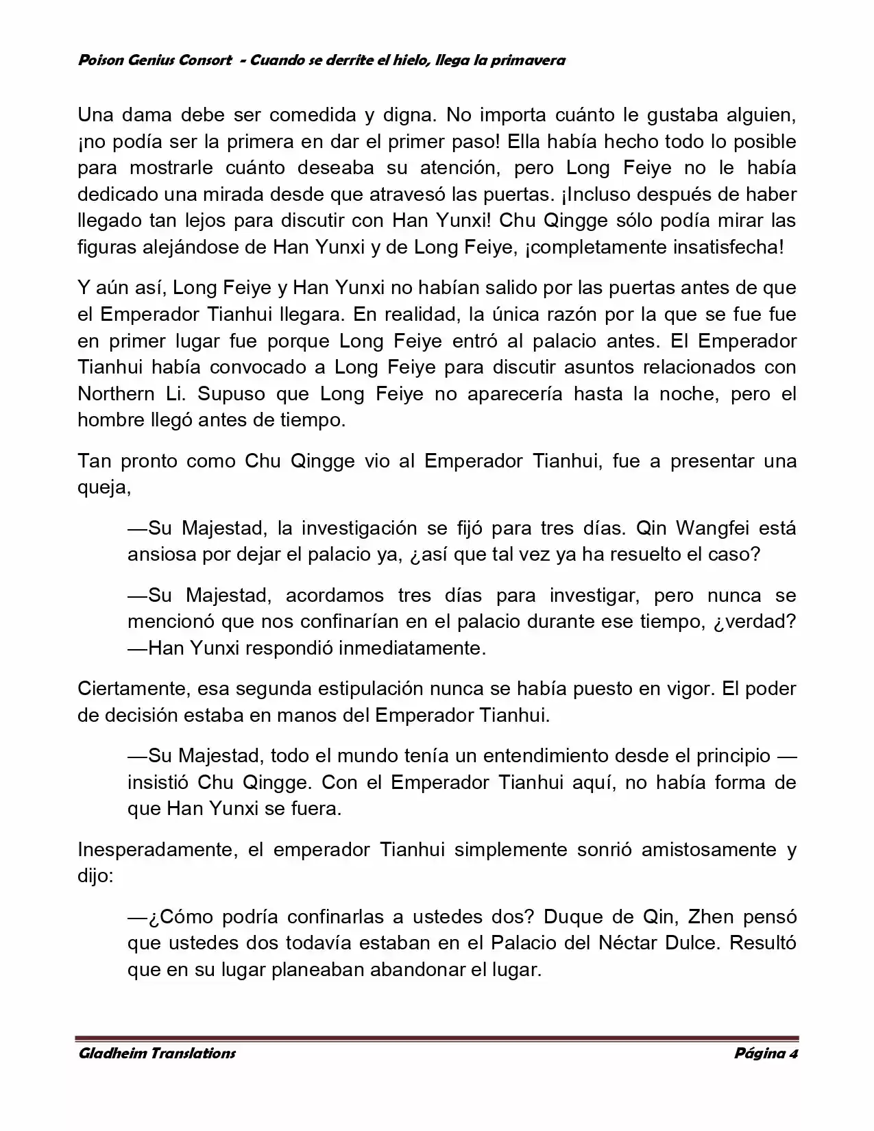 Poison Genious Consort (Novela) - Capítulo 329 - Página 4 - LectorTMOo