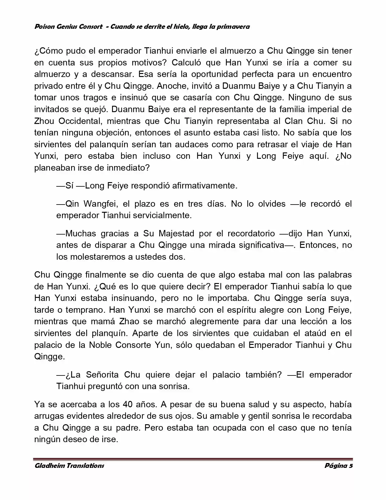 Poison Genious Consort (Novela) - Capítulo 329 - Página 5 - LectorTMOo
