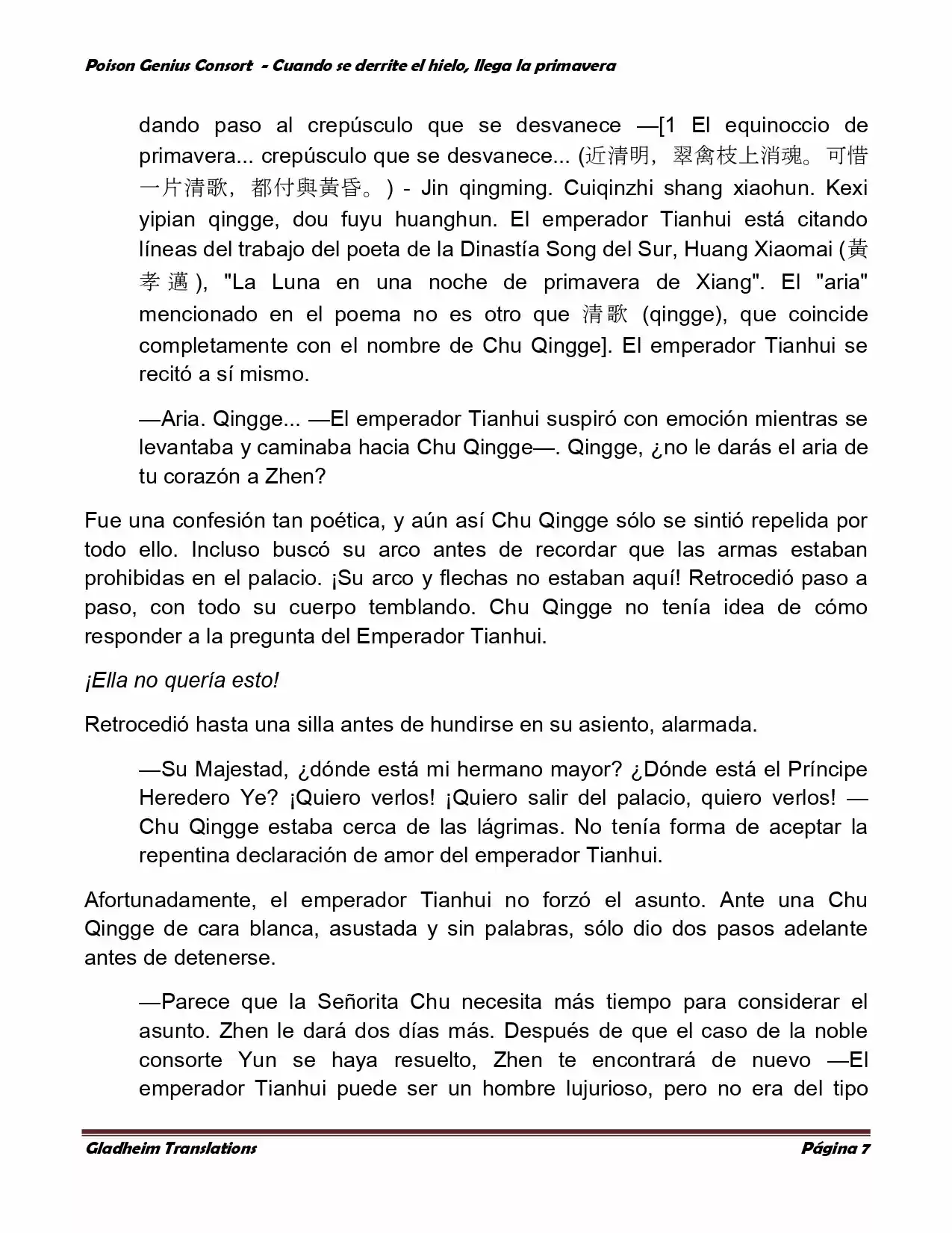 Poison Genious Consort (Novela) - Capítulo 329 - Página 7 - LectorTMOo