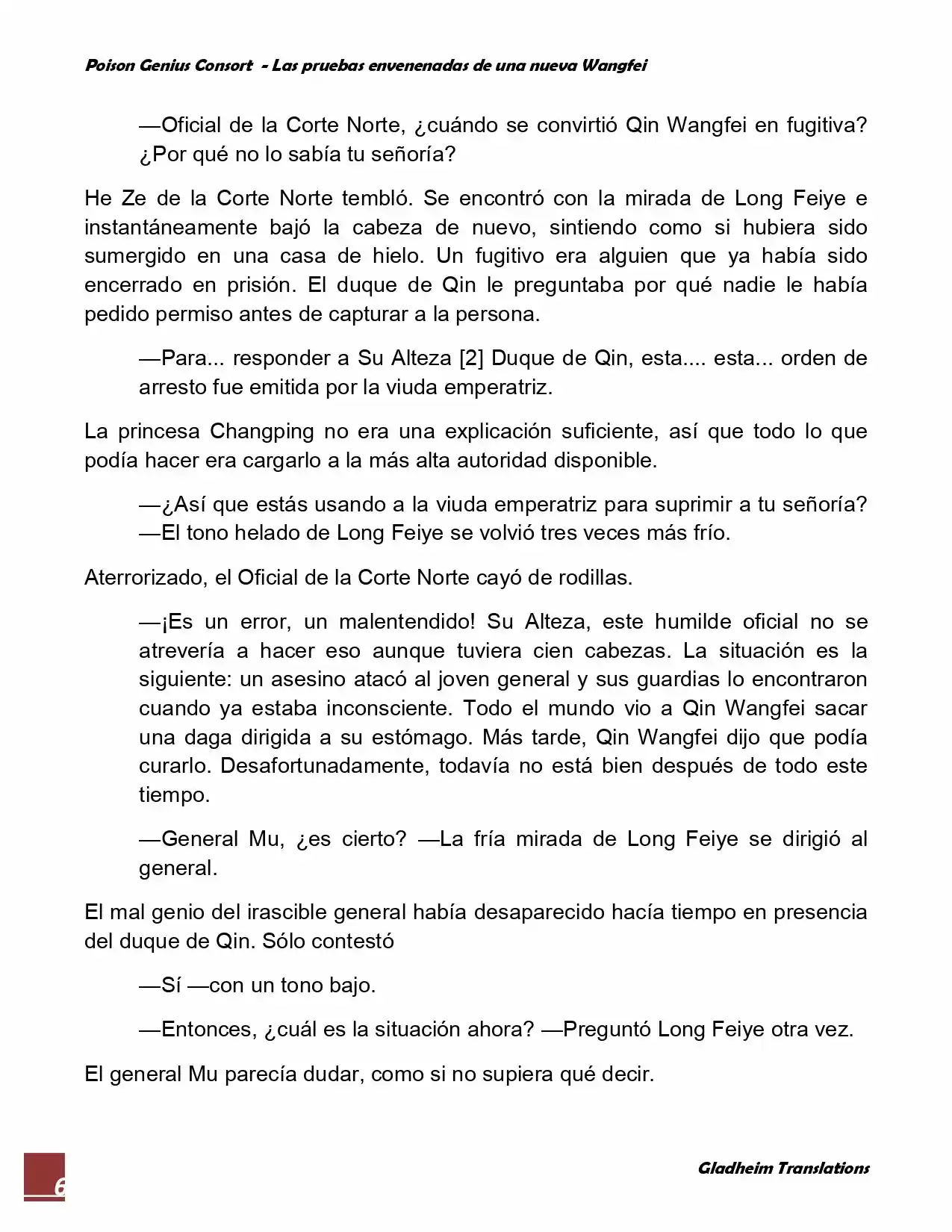 Poison Genious Consort (Novela) - Capítulo 33 - Página 6 - LectorTMOo