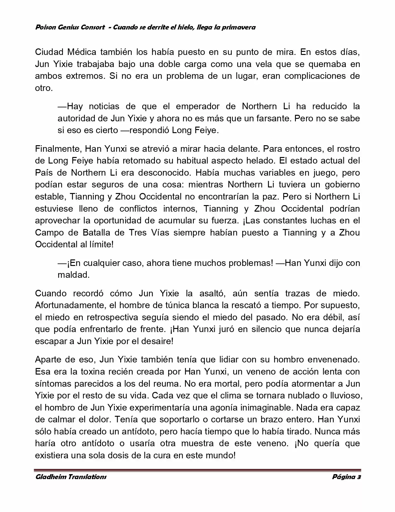 Poison Genious Consort (Novela) - Capítulo 330 - Página 3 - LectorTMOo