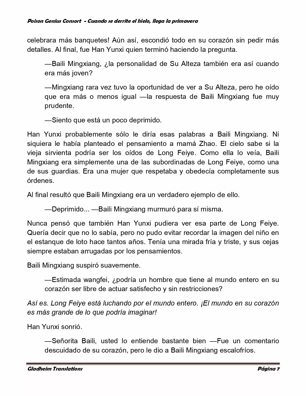 Poison Genious Consort (Novela) - Capítulo 330 - Página 7 - LectorTMOo