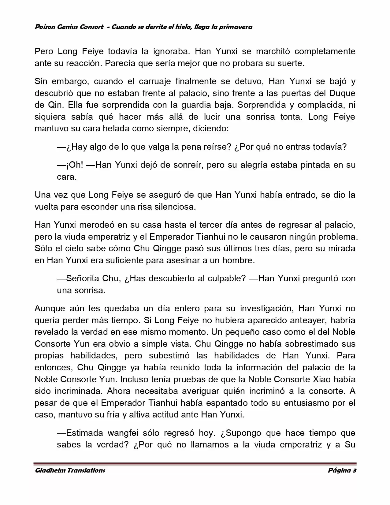 Poison Genious Consort (Novela) - Capítulo 331 - Página 3 - LectorTMOo