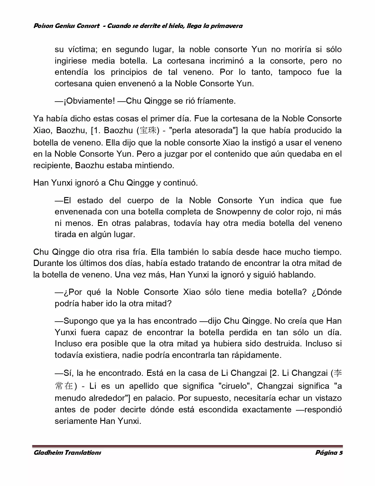 Poison Genious Consort (Novela) - Capítulo 331 - Página 5 - LectorTMOo