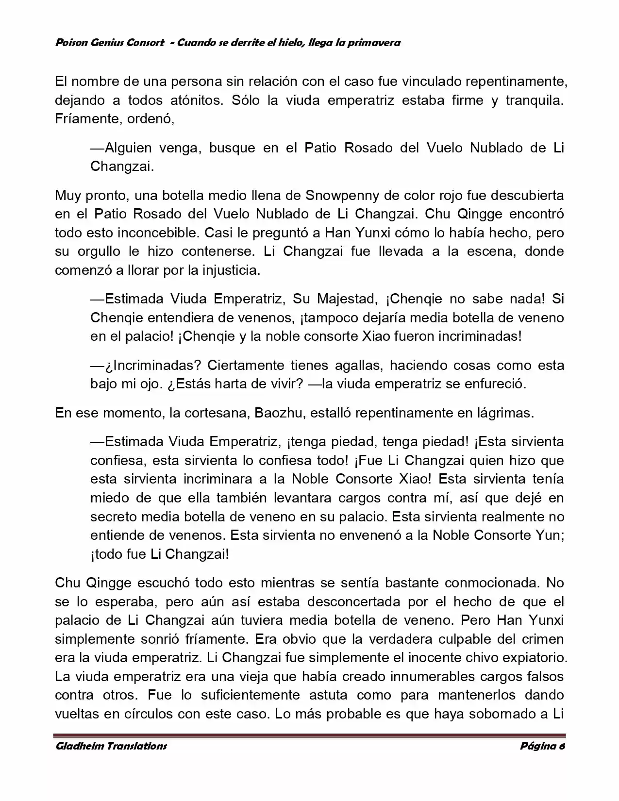 Poison Genious Consort (Novela) - Capítulo 331 - Página 6 - LectorTMOo