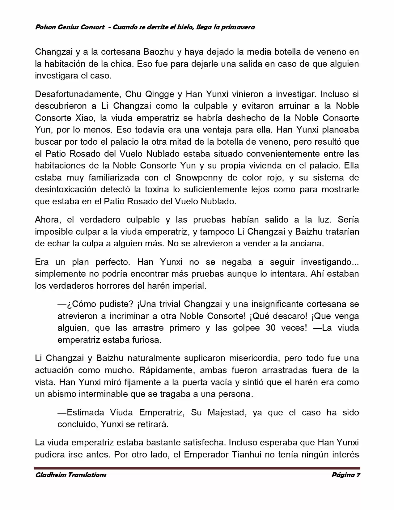 Poison Genious Consort (Novela) - Capítulo 331 - Página 7 - LectorTMOo