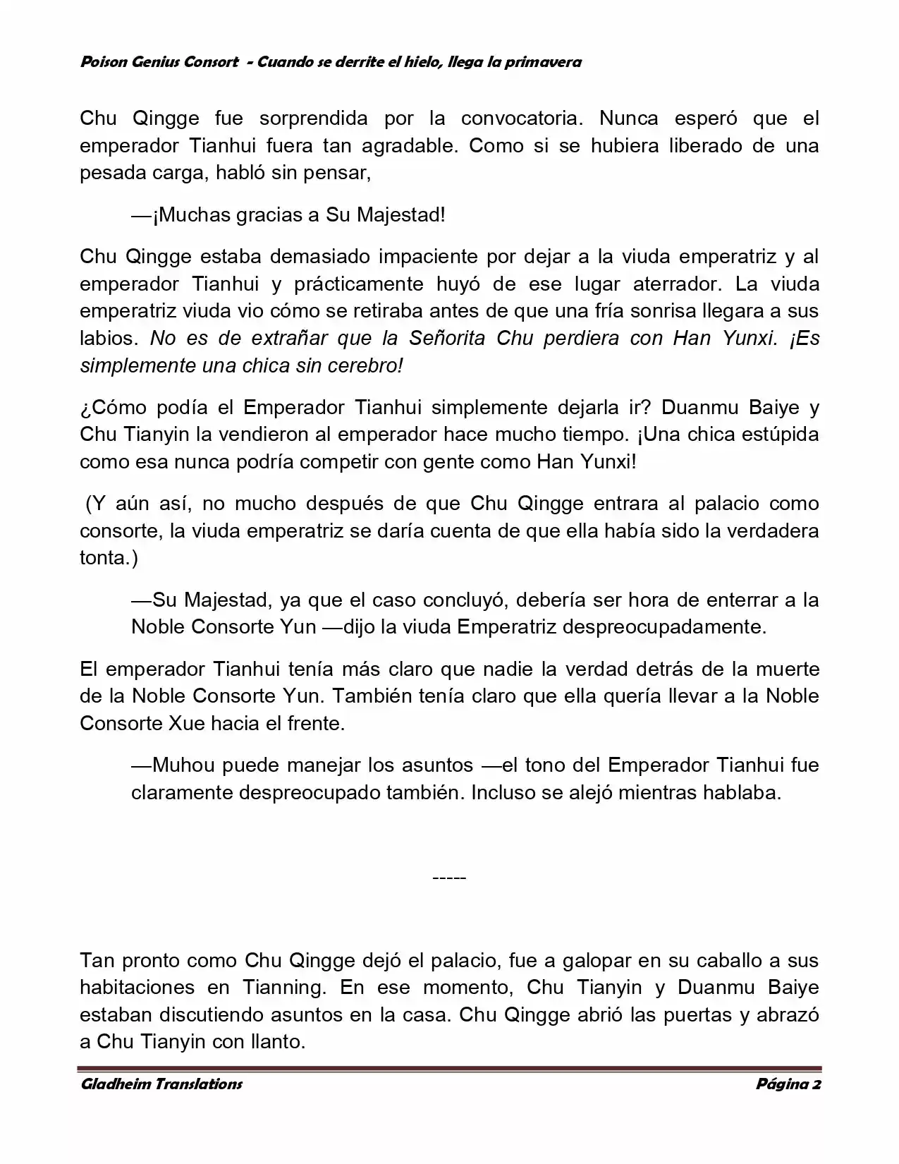 Poison Genious Consort (Novela) - Capítulo 332 - Página 2 - LectorTMOo