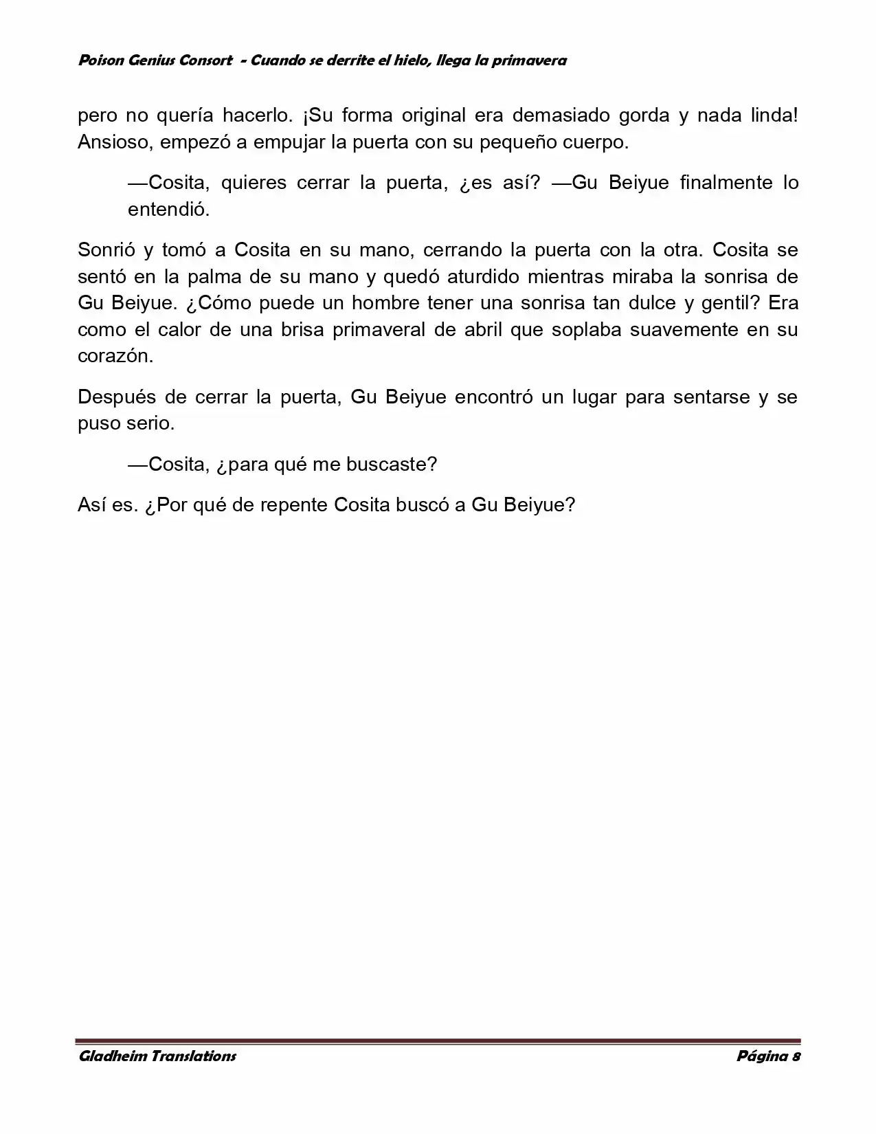 Poison Genious Consort (Novela) - Capítulo 332 - Página 8 - LectorTMOo