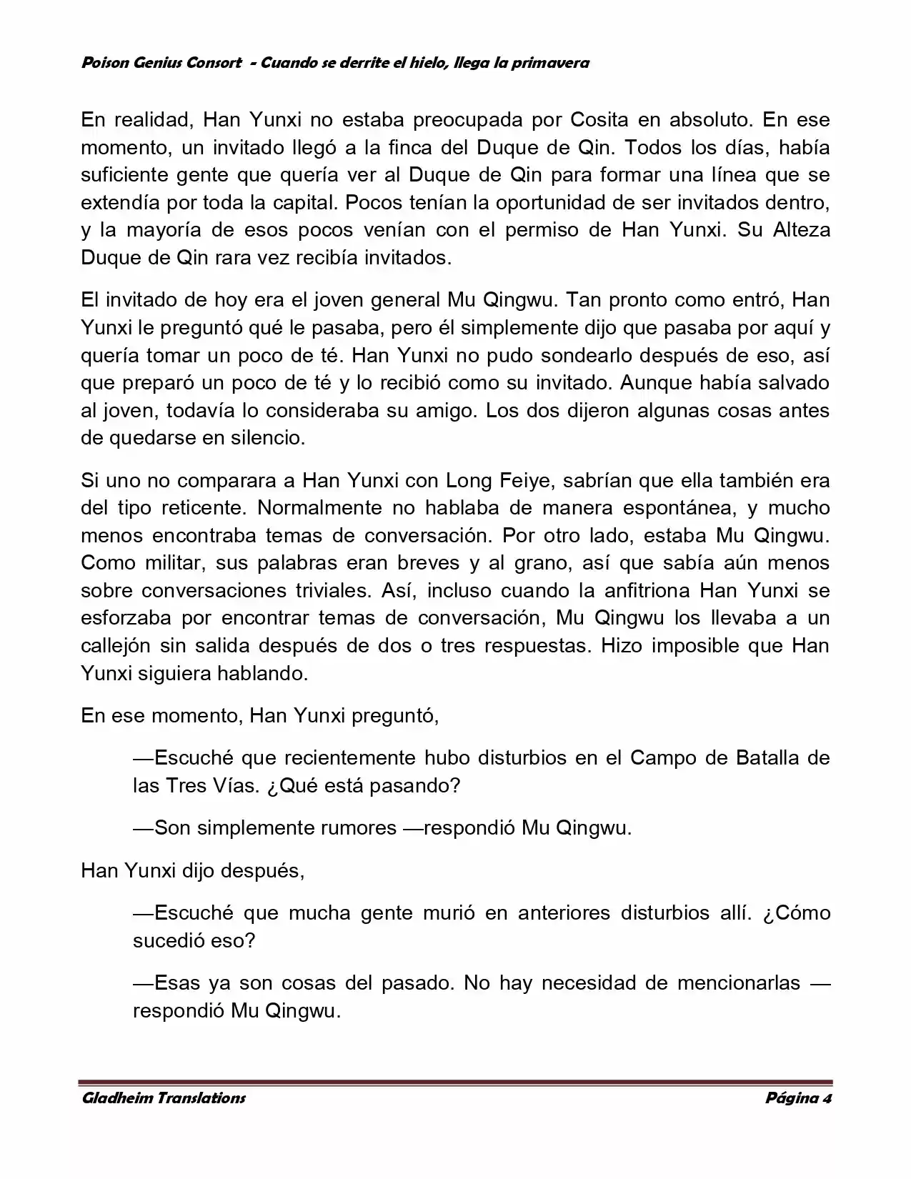 Poison Genious Consort (Novela) - Capítulo 333 - Página 4 - LectorTMOo