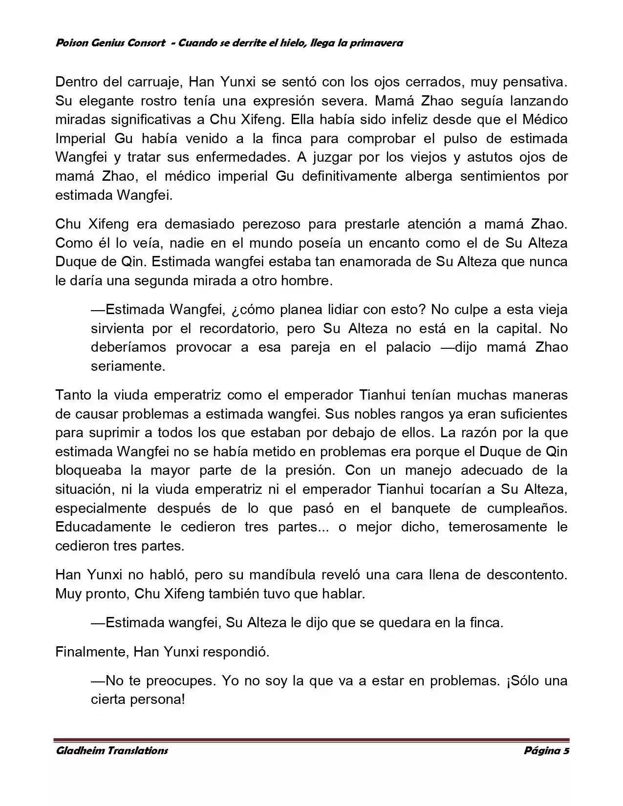 Poison Genious Consort (Novela) - Capítulo 335 - Página 5 - LectorTMOo