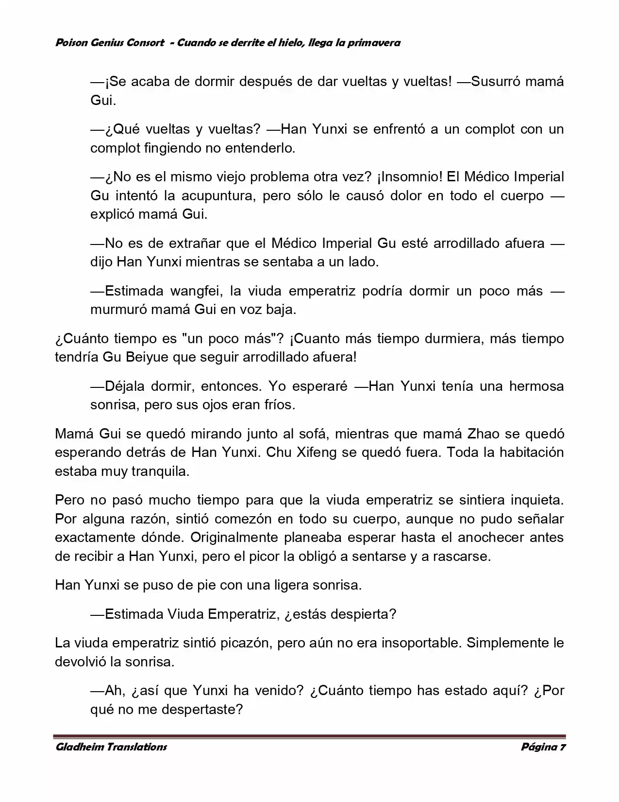Poison Genious Consort (Novela) - Capítulo 335 - Página 7 - LectorTMOo