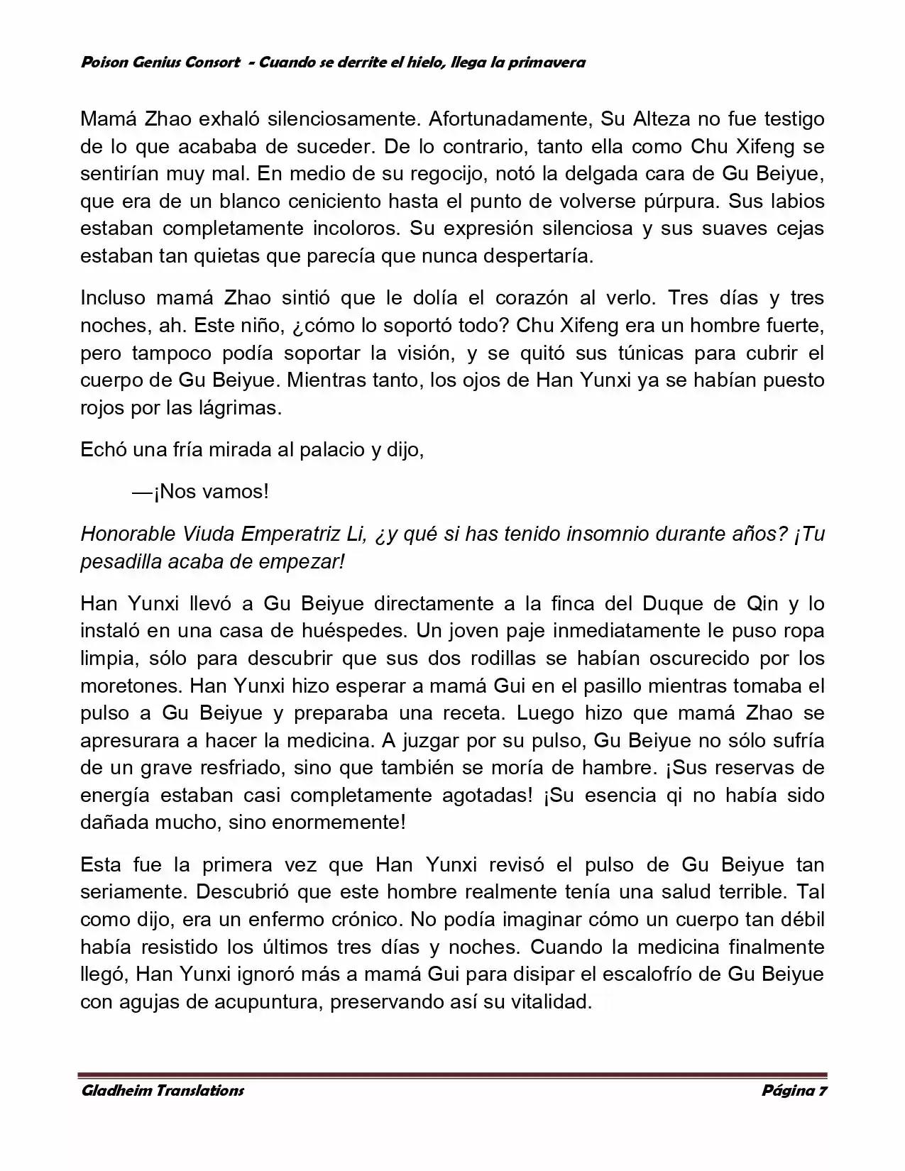Poison Genious Consort (Novela) - Capítulo 336 - Página 7 - LectorTMOo