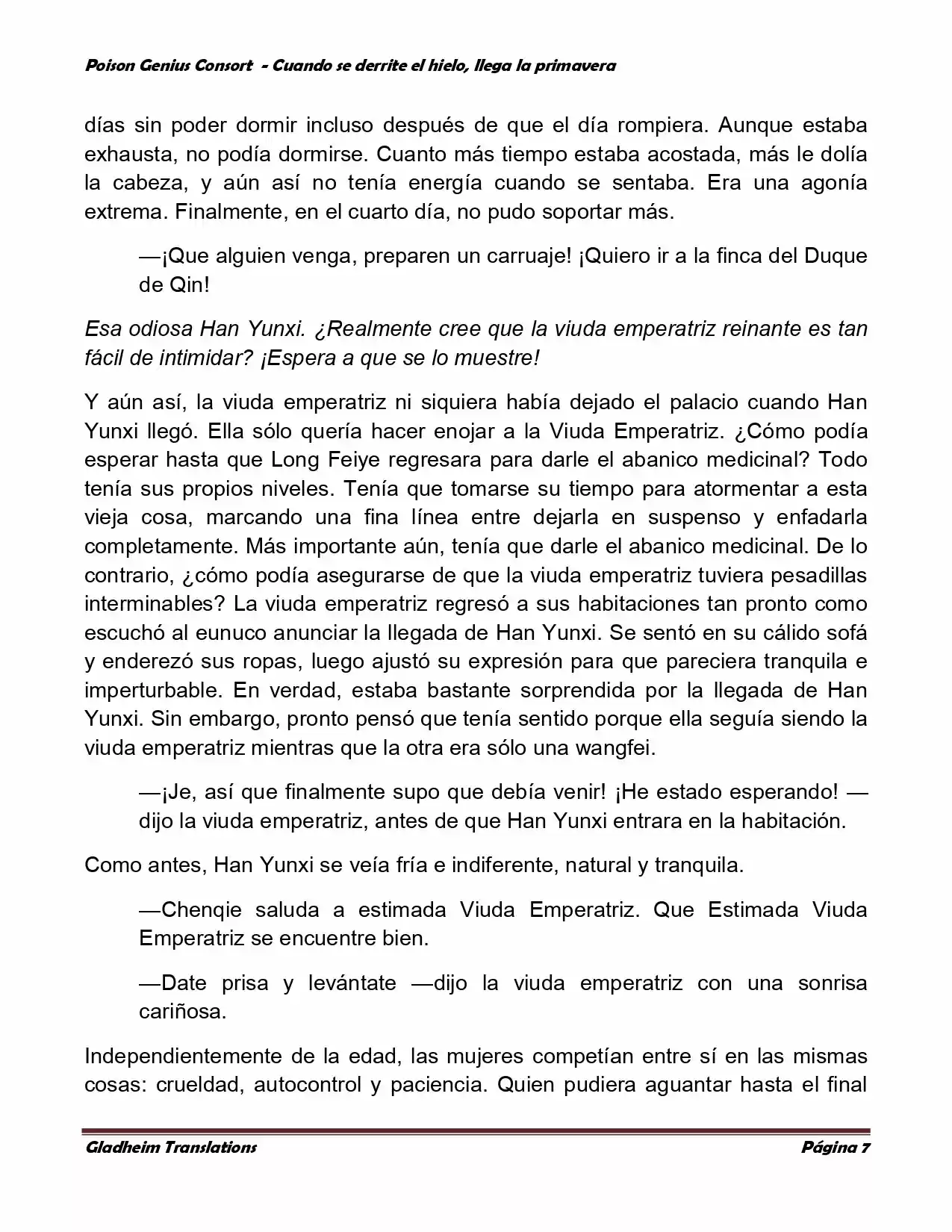 Poison Genious Consort (Novela) - Capítulo 337 - Página 3 - LectorTMOo