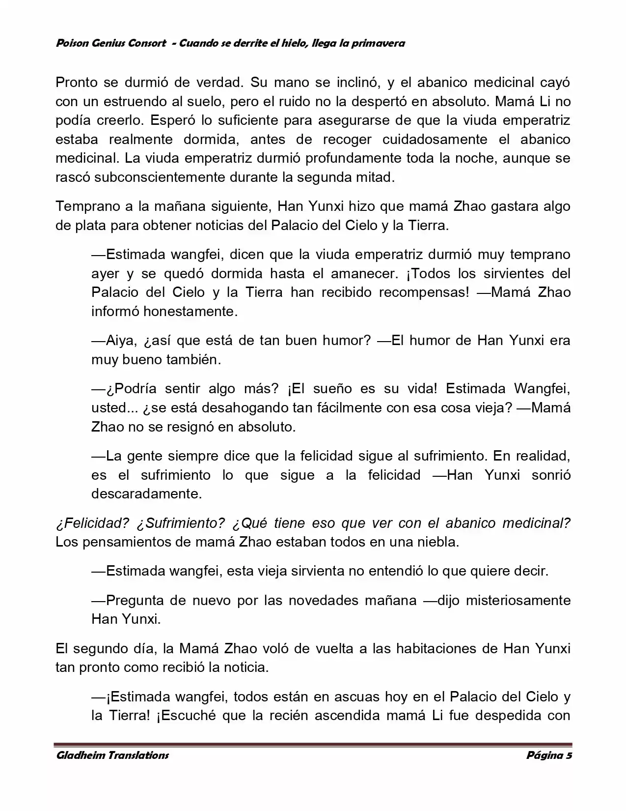 Poison Genious Consort (Novela) - Capítulo 338 - Página 5 - LectorTMOo