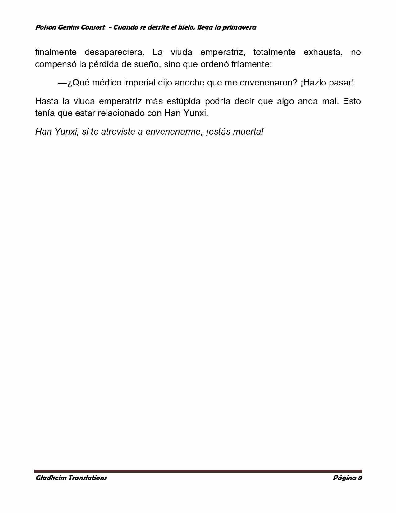 Poison Genious Consort (Novela) - Capítulo 338 - Página 8 - LectorTMOo