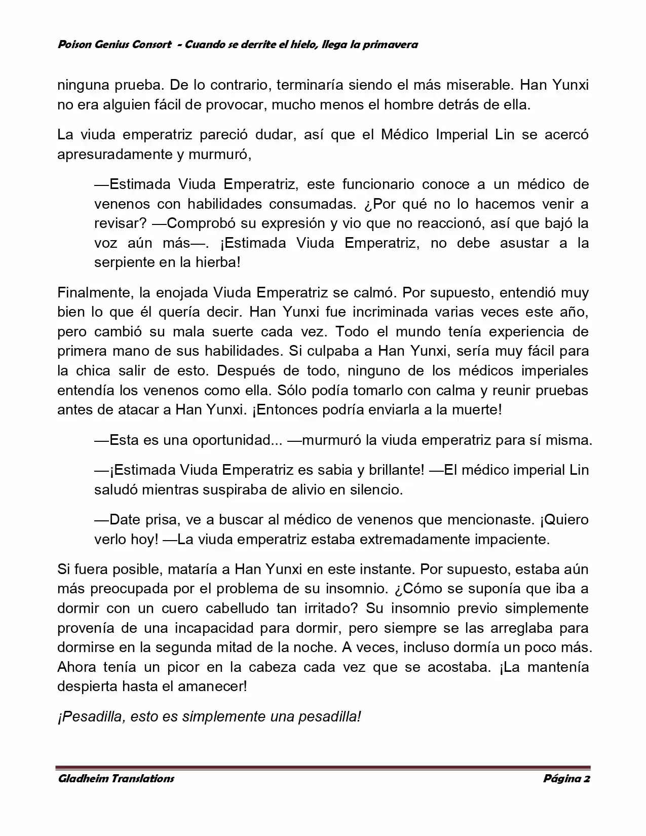 Poison Genious Consort (Novela) - Capítulo 339 - Página 2 - LectorTMOo