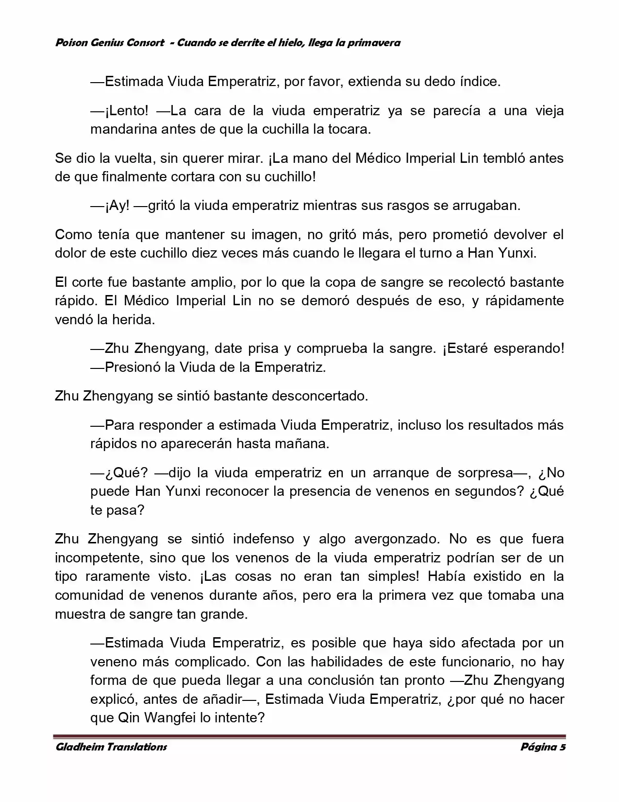 Poison Genious Consort (Novela) - Capítulo 339 - Página 5 - LectorTMOo