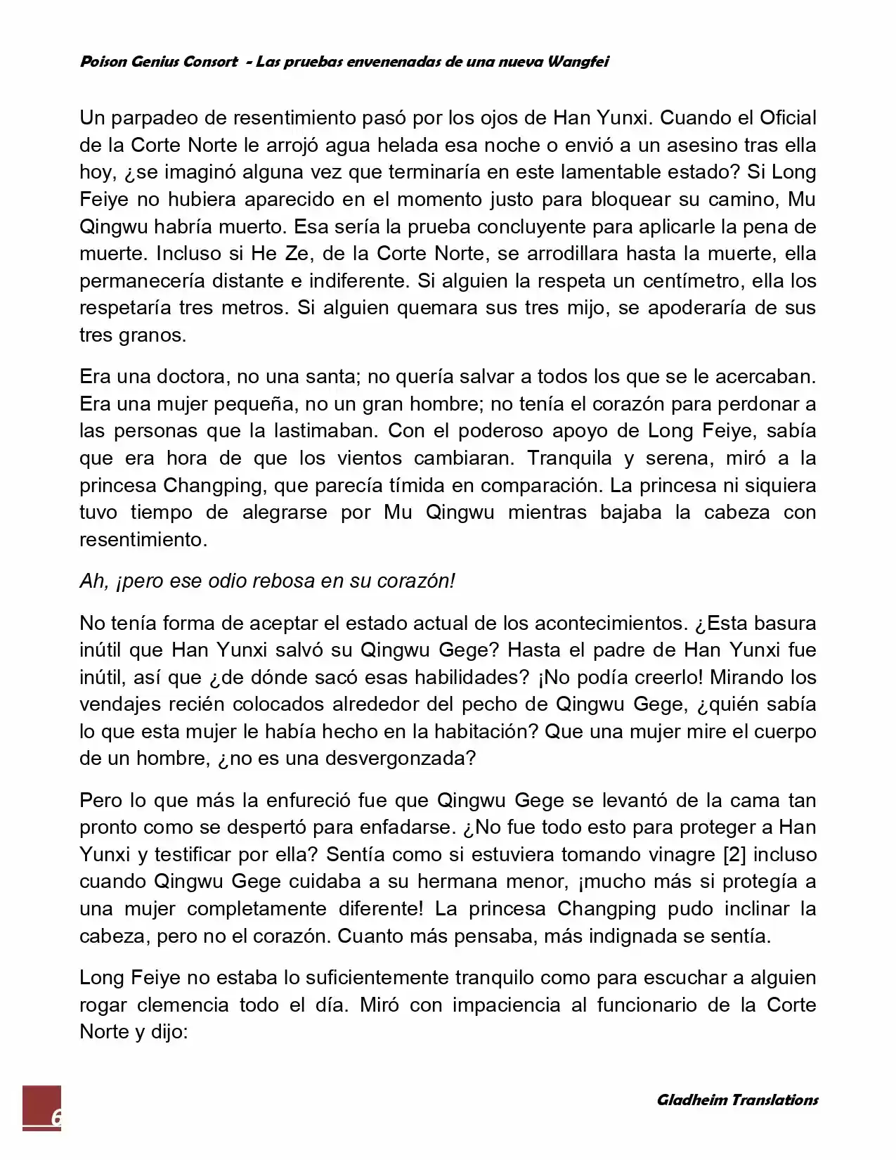 Poison Genious Consort (Novela) - Capítulo 34 - Página 6 - LectorTMOo