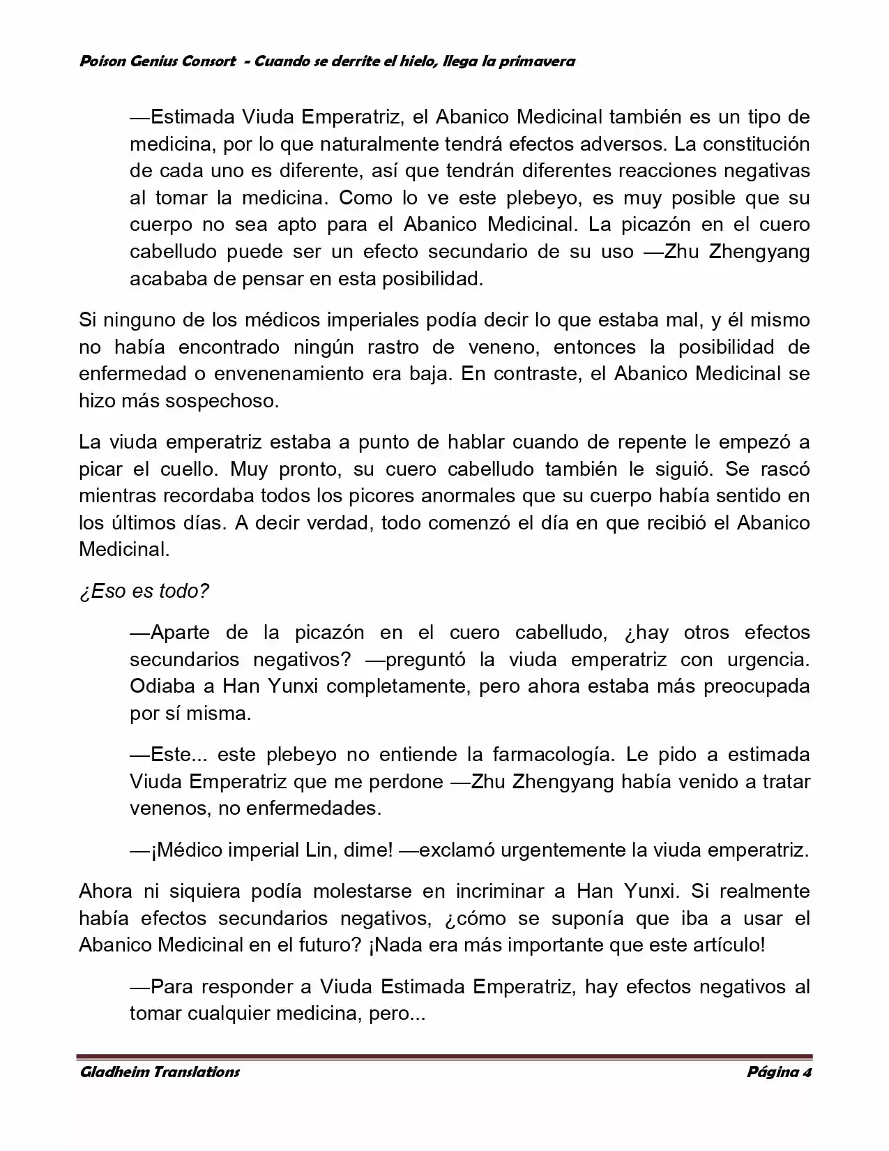 Poison Genious Consort (Novela) - Capítulo 340 - Página 4 - LectorTMOo