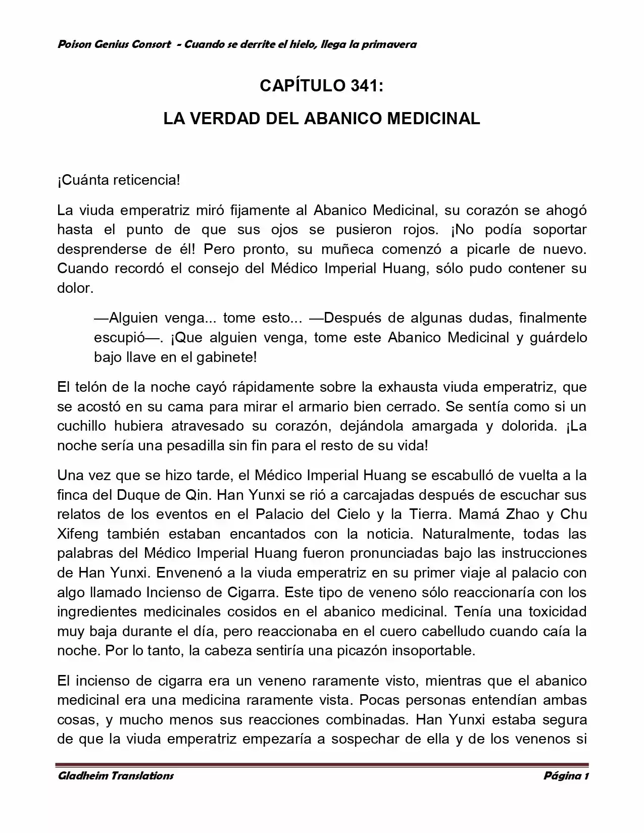 Poison Genious Consort (Novela) - Capítulo 341 - Página 1 - LectorTMOo