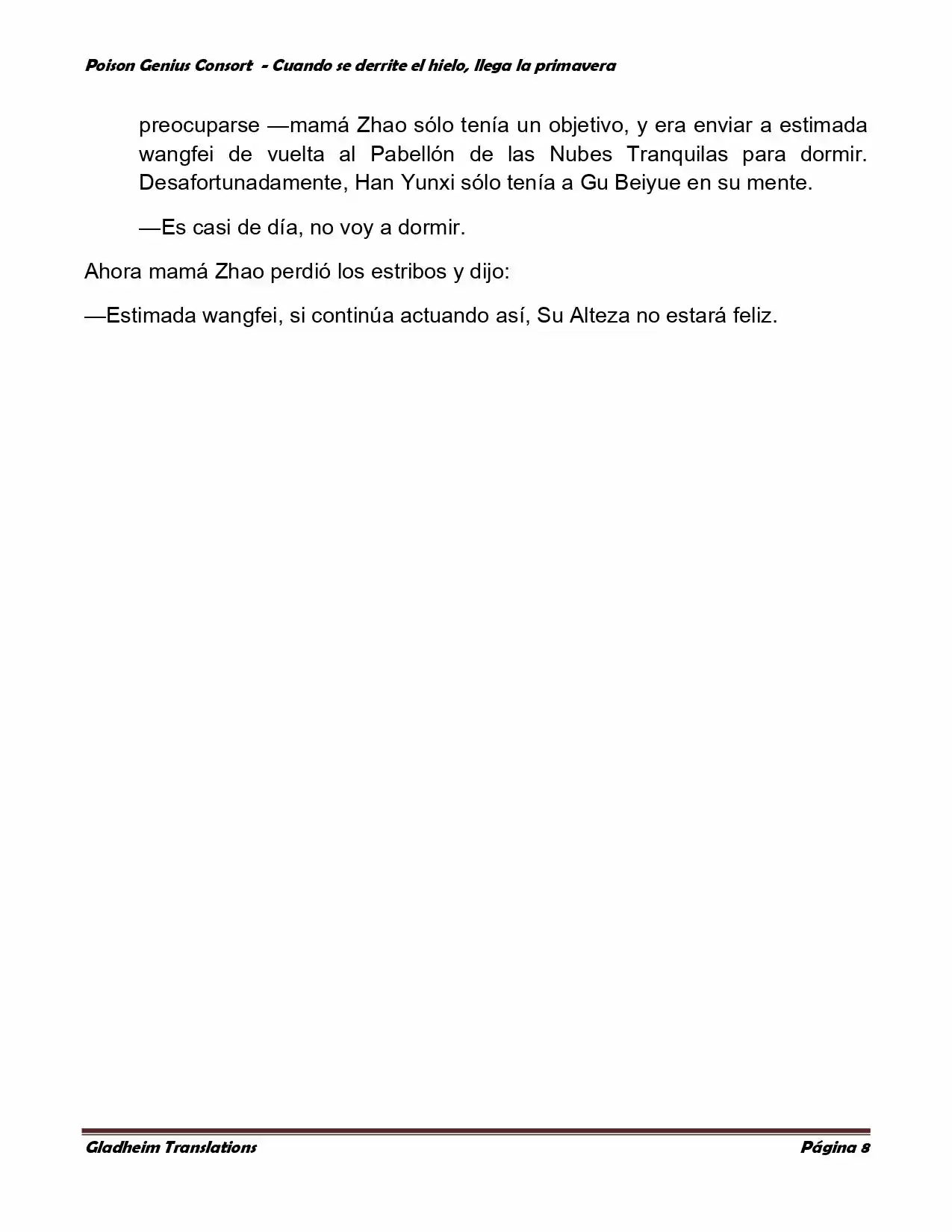 Poison Genious Consort (Novela) - Capítulo 341 - Página 8 - LectorTMOo