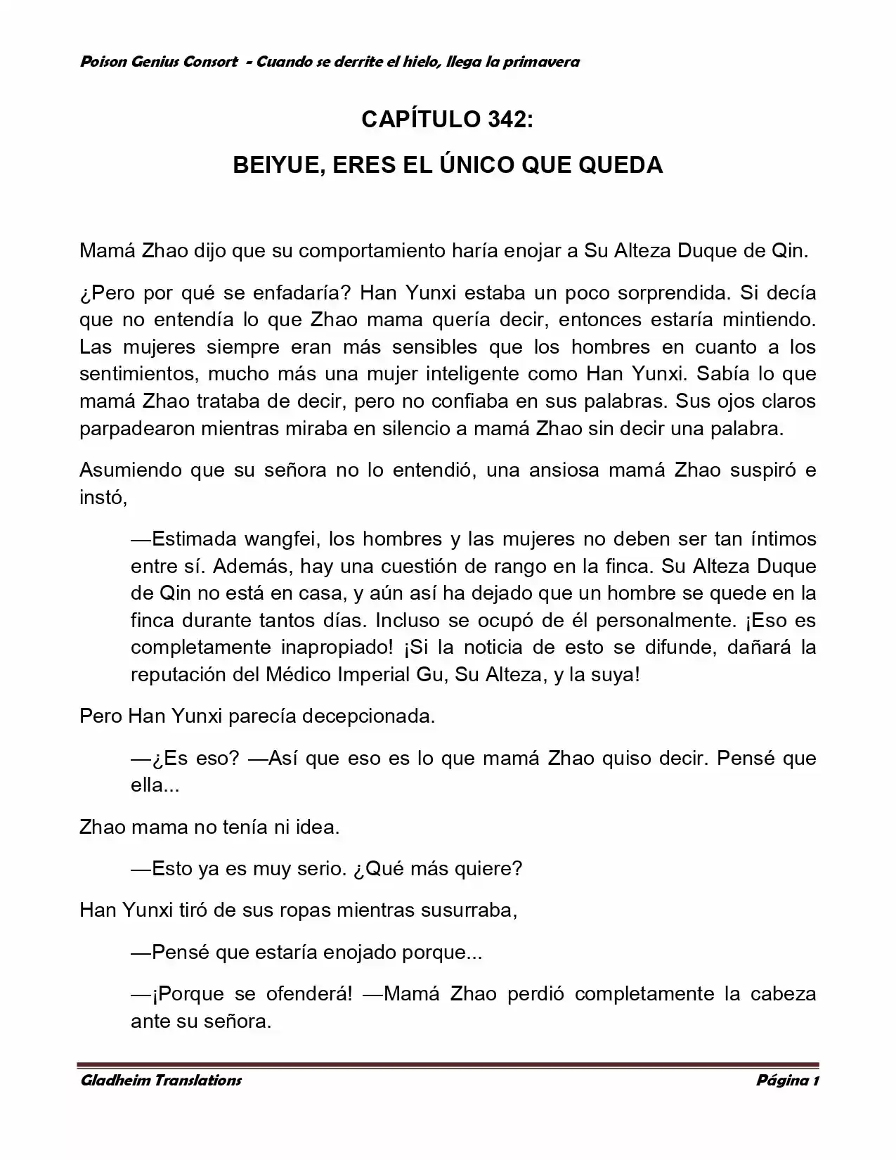 Poison Genious Consort (Novela) - Capítulo 342 - Página 1 - LectorTMOo