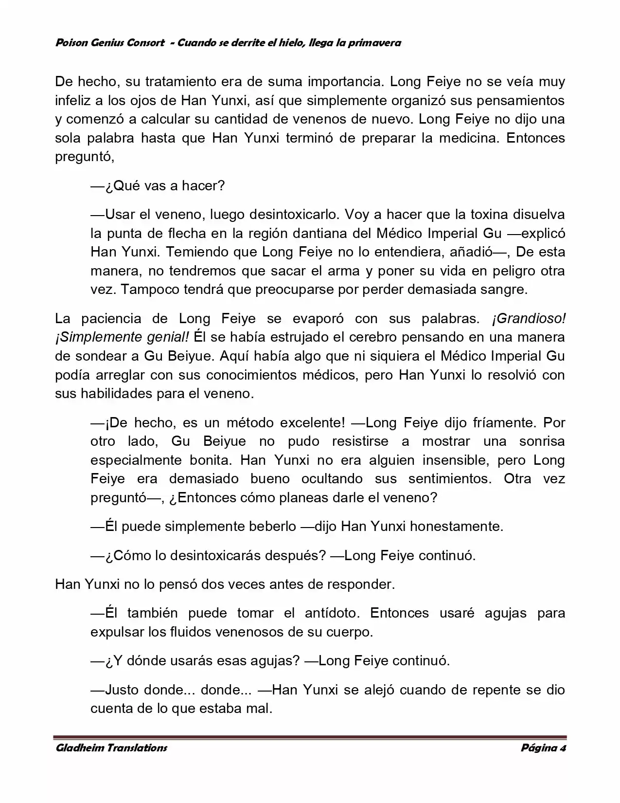 Poison Genious Consort (Novela) - Capítulo 345 - Página 4 - LectorTMOo