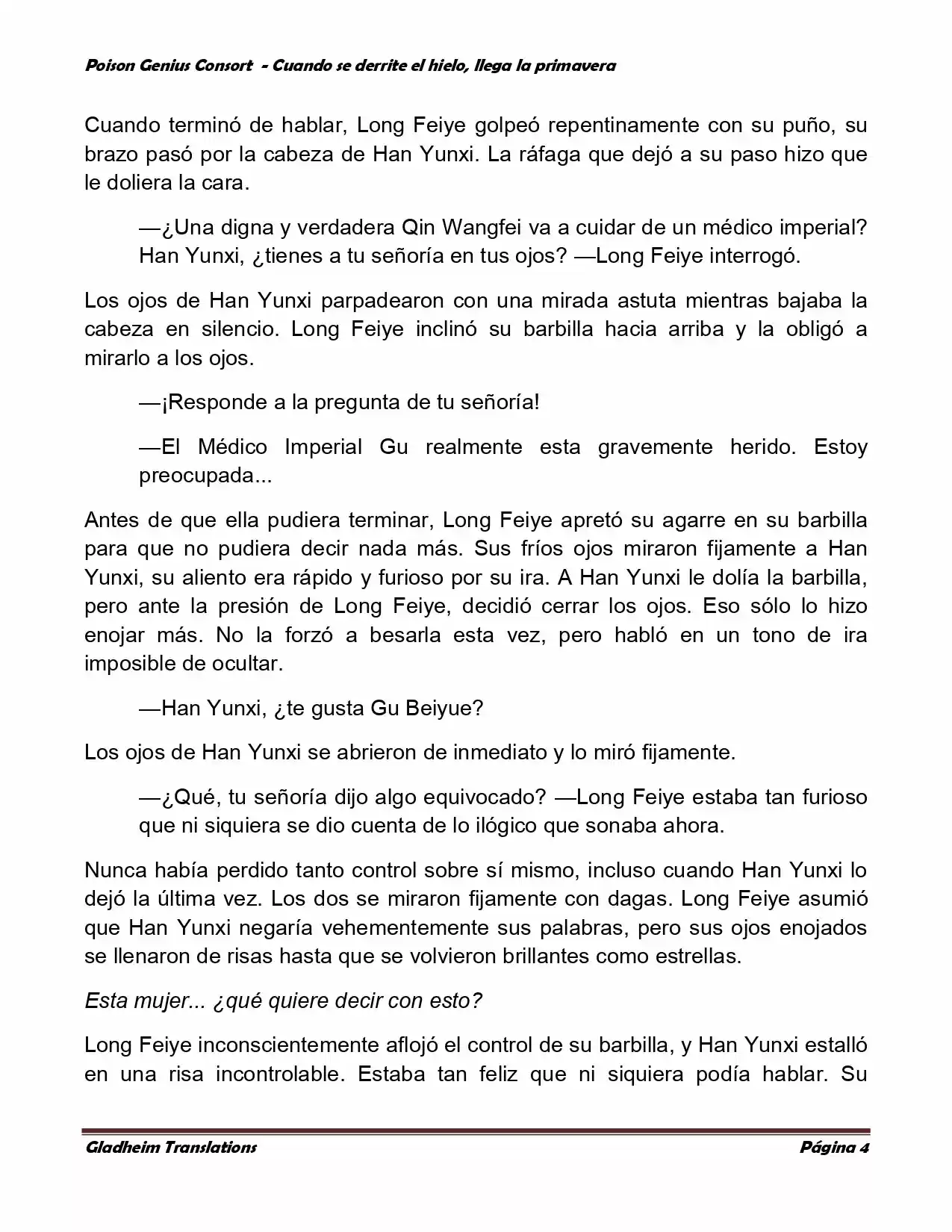 Poison Genious Consort (Novela) - Capítulo 347 - Página 4 - LectorTMOo