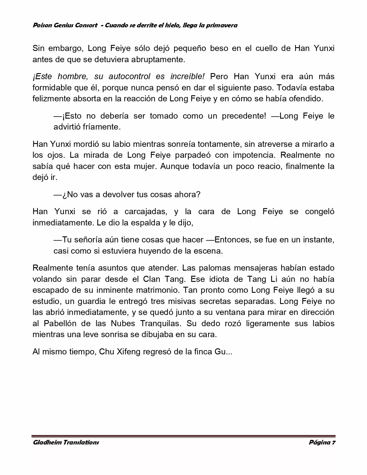 Poison Genious Consort (Novela) - Capítulo 347 - Página 7 - LectorTMOo