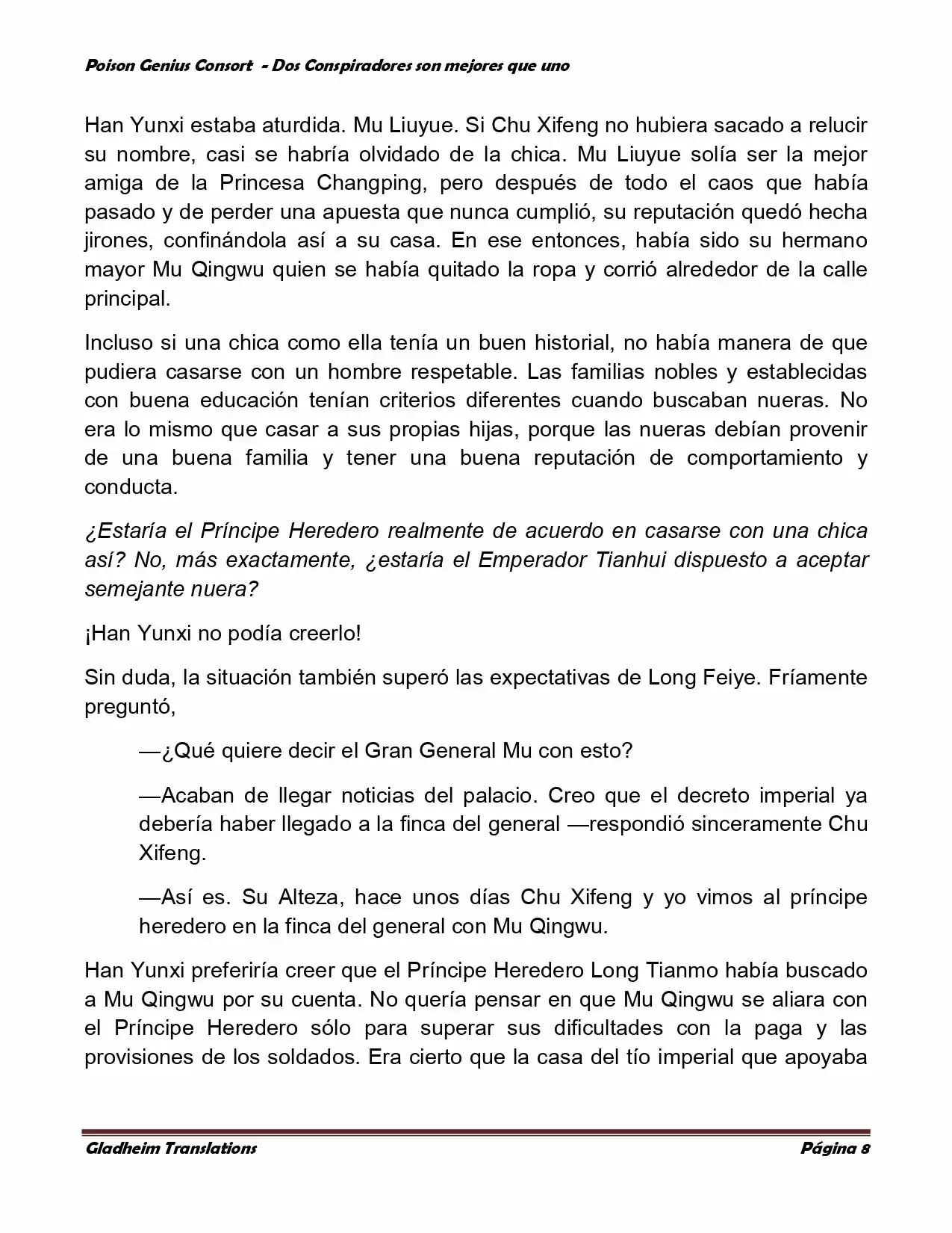 Poison Genious Consort (Novela) - Capítulo 348 - Página 7 - LectorTMOo