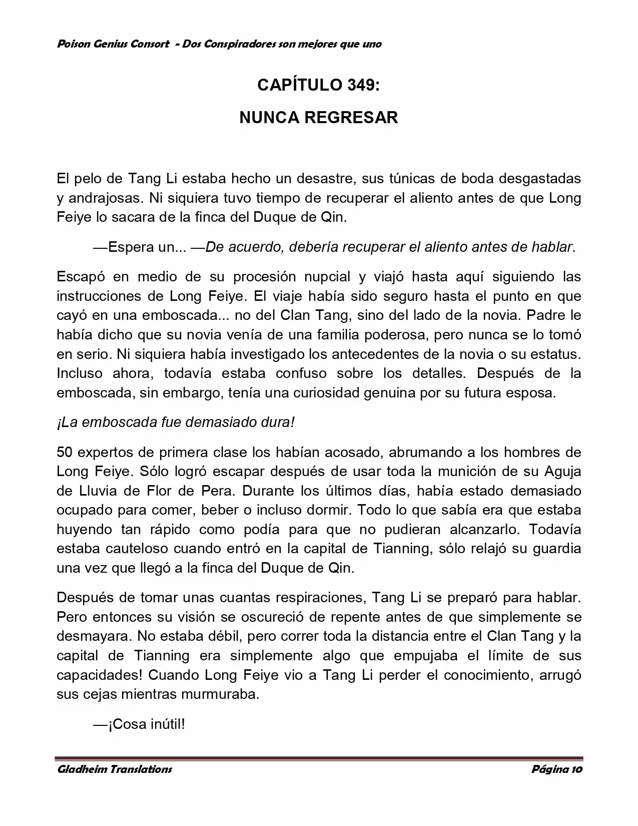Poison Genious Consort (Novela) - Capítulo 348 - Página 9 - LectorTMOo