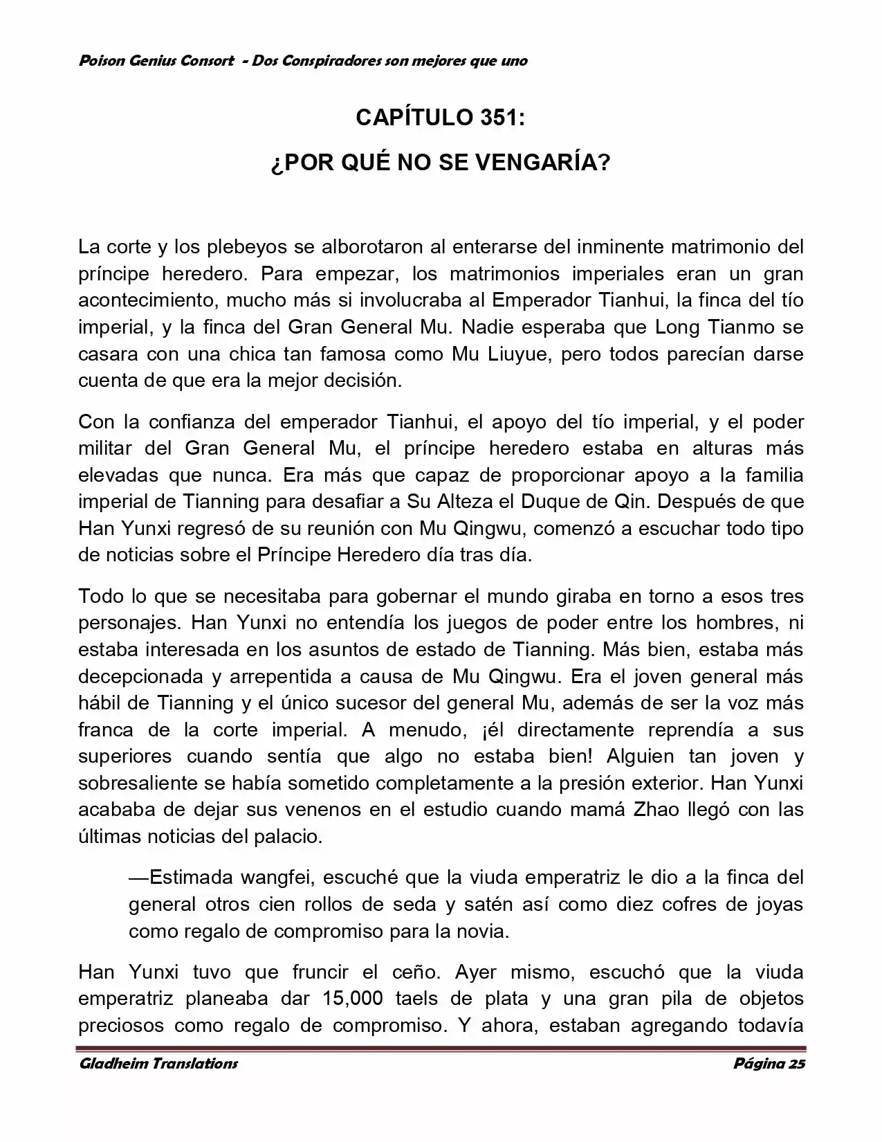 Poison Genious Consort (Novela) - Capítulo 348 - Página 24 - LectorTMOo