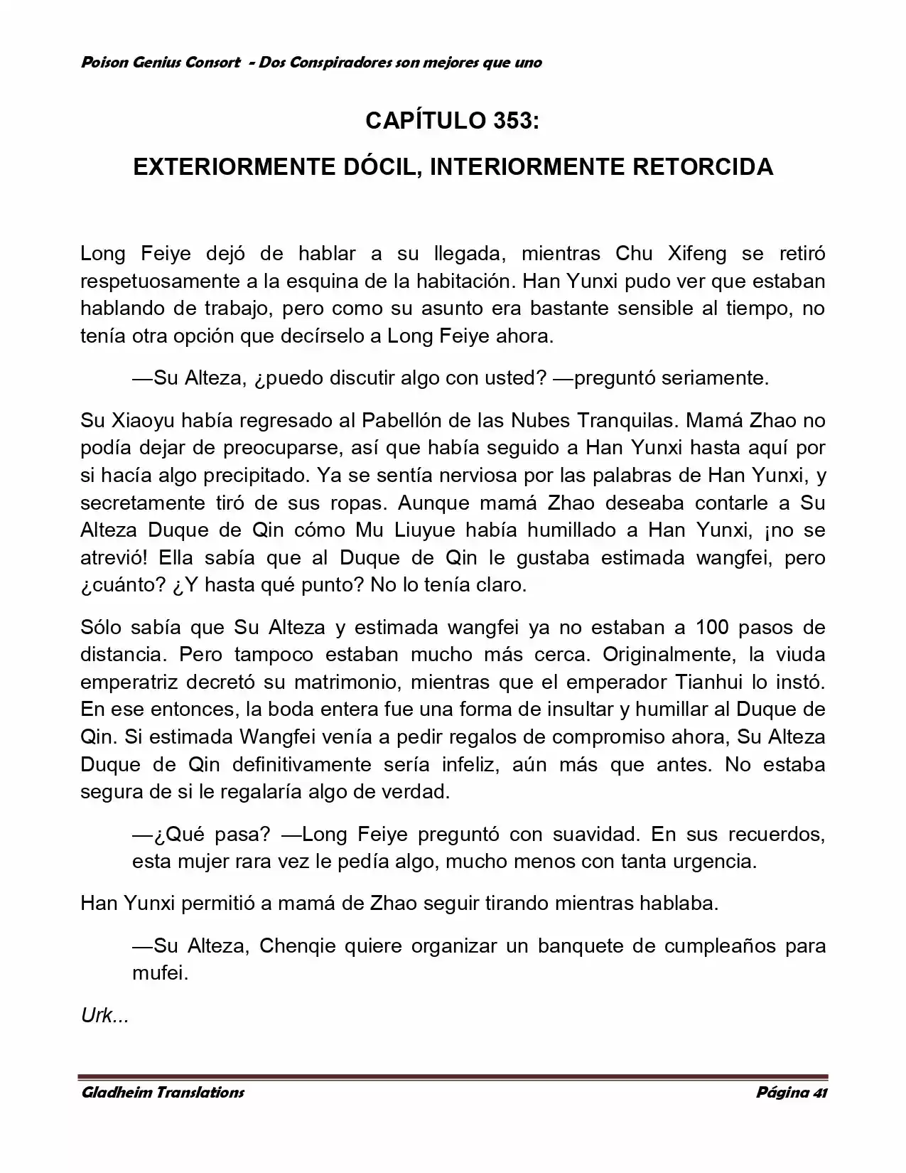 Poison Genious Consort (Novela) - Capítulo 348 - Página 40 - LectorTMOo