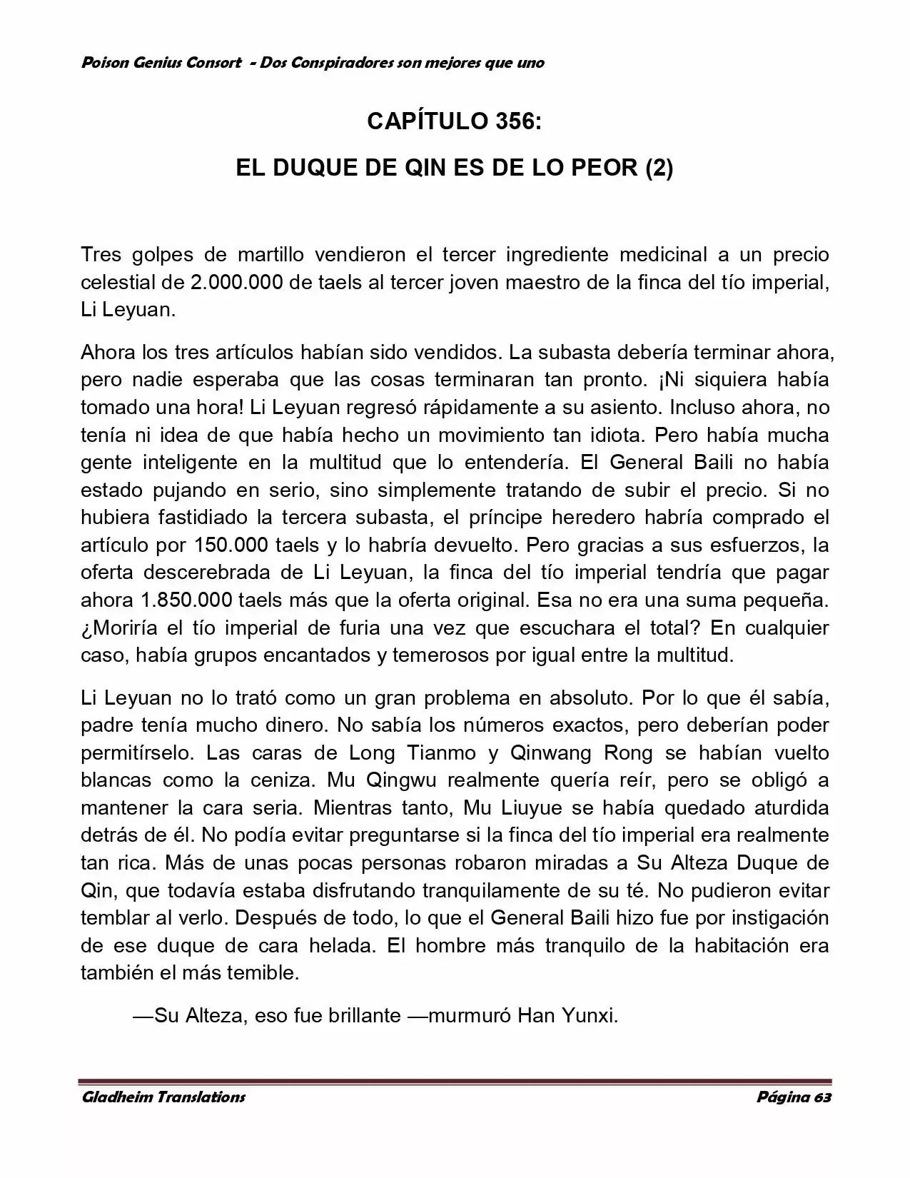 Poison Genious Consort (Novela) - Capítulo 348 - Página 61 - LectorTMOo