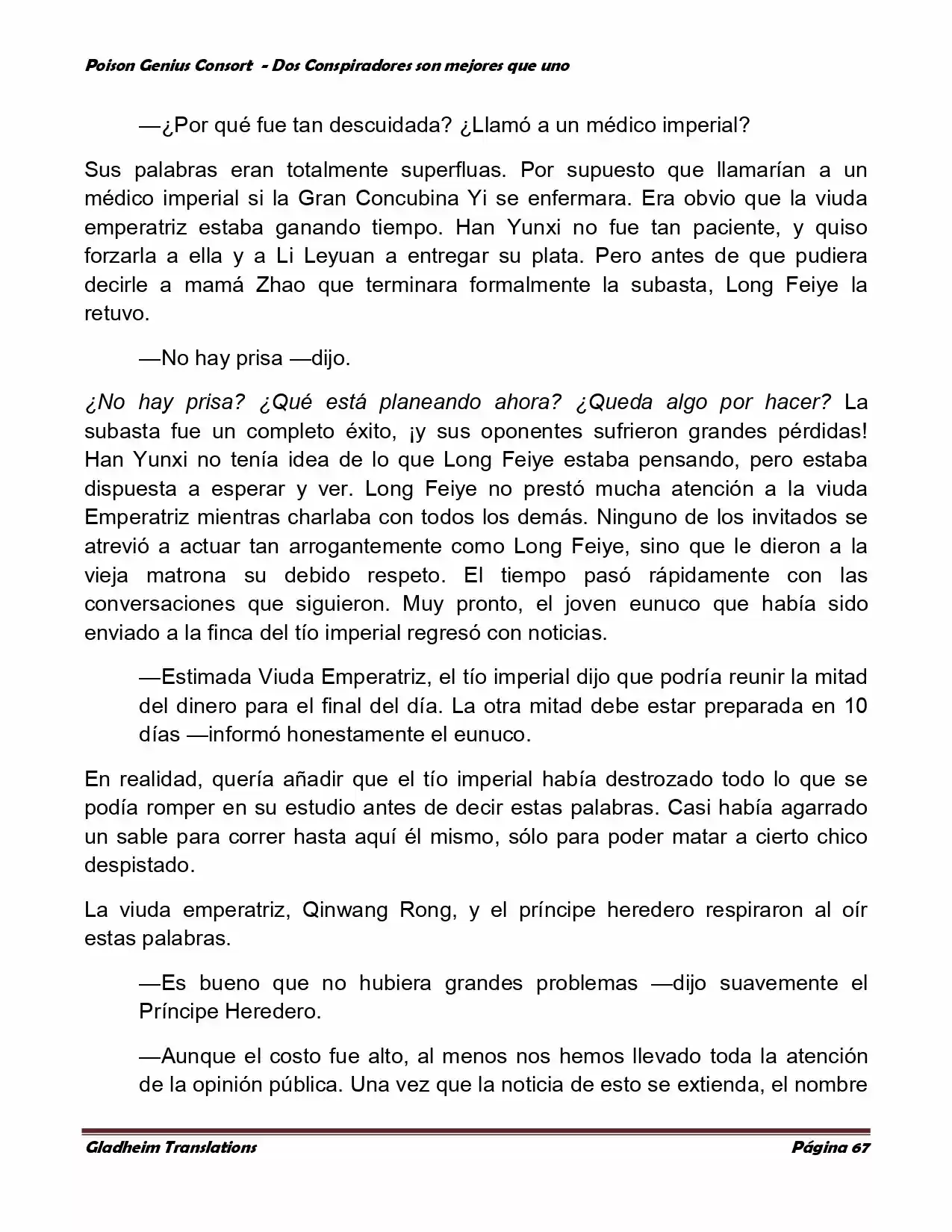 Poison Genious Consort (Novela) - Capítulo 348 - Página 65 - LectorTMOo