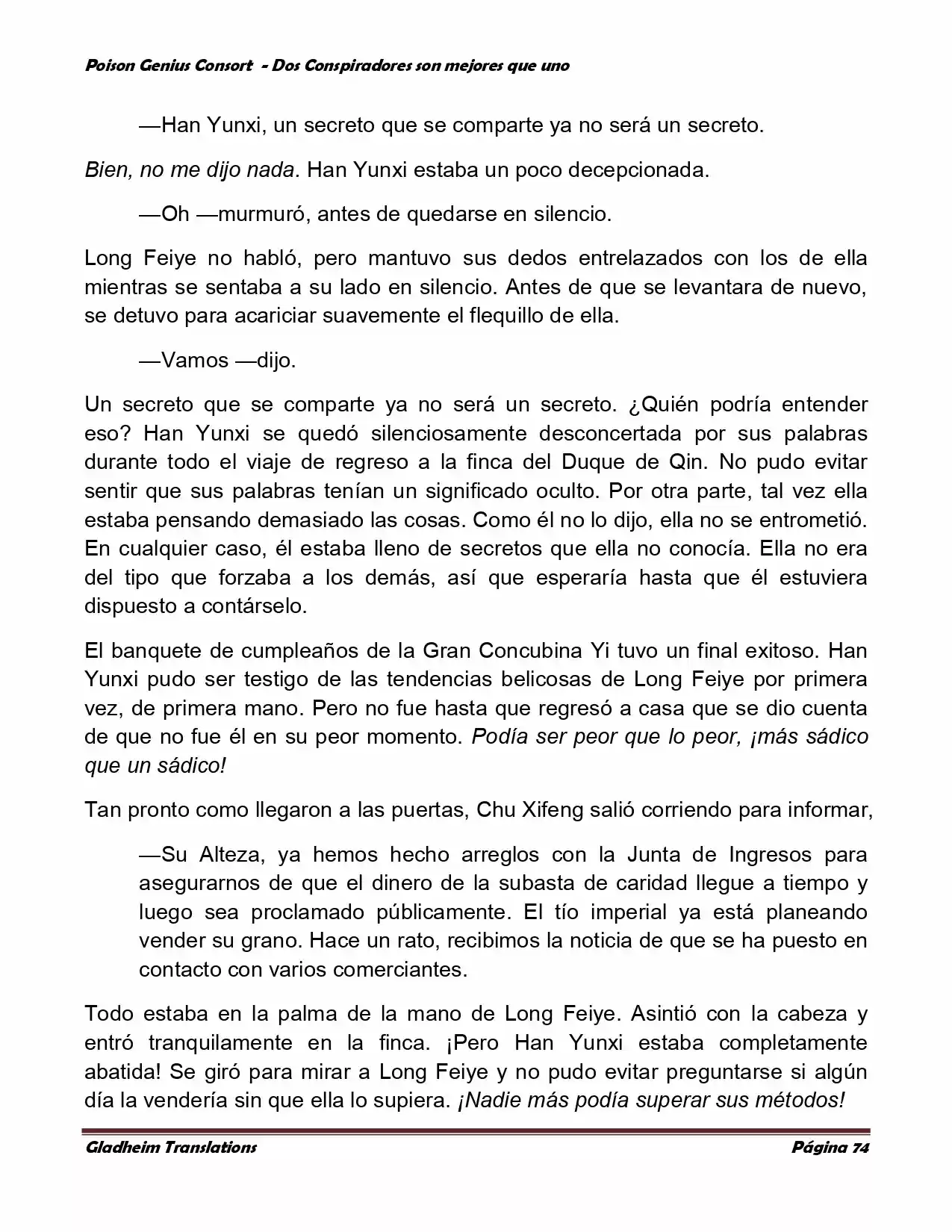 Poison Genious Consort (Novela) - Capítulo 348 - Página 72 - LectorTMOo