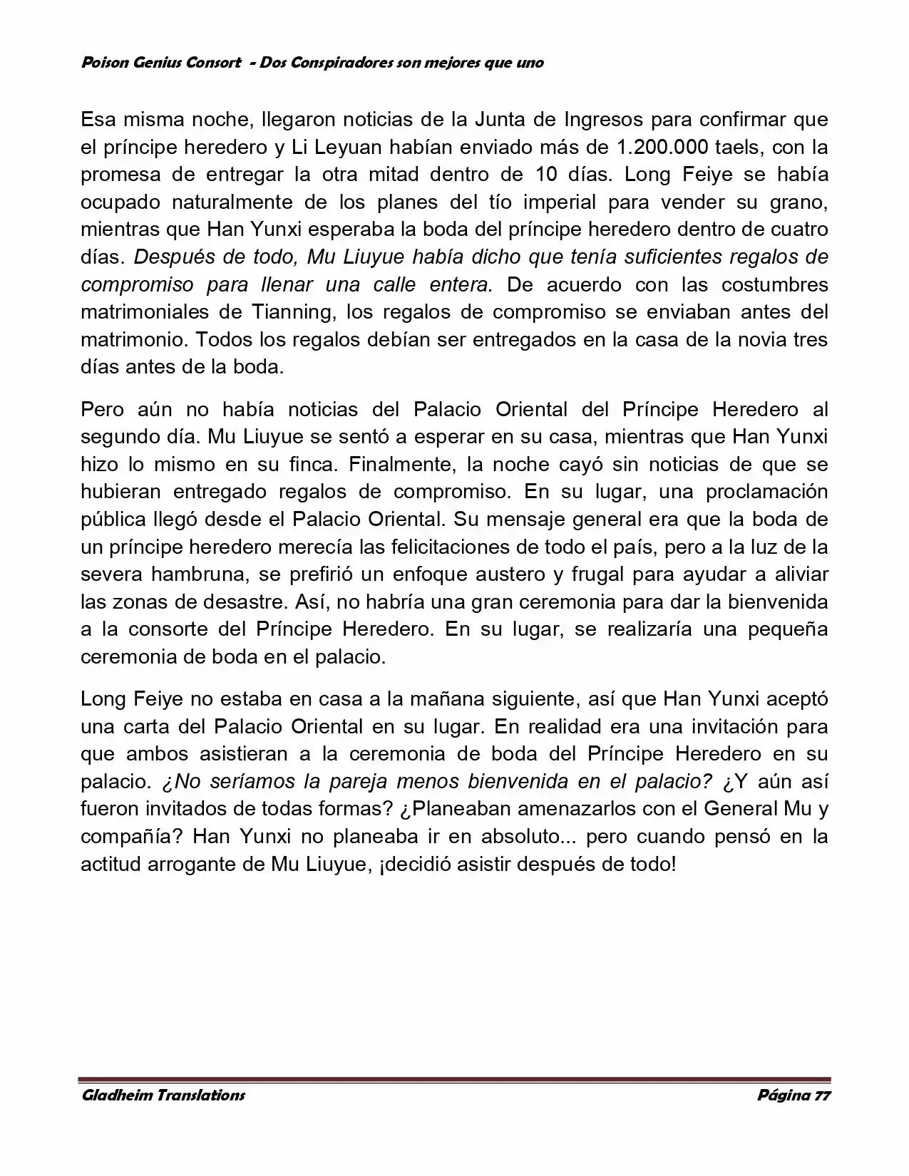 Poison Genious Consort (Novela) - Capítulo 348 - Página 75 - LectorTMOo