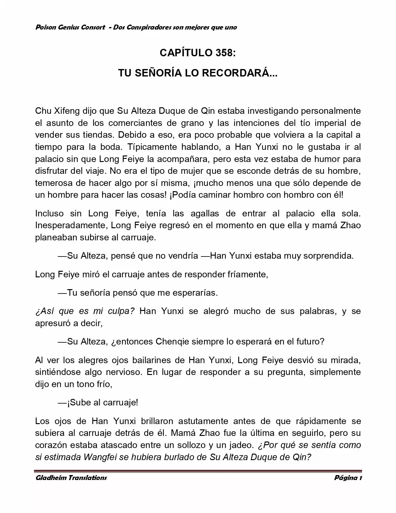 Poison Genious Consort (Novela) - Capítulo 349 - Página 1 - LectorTMOo