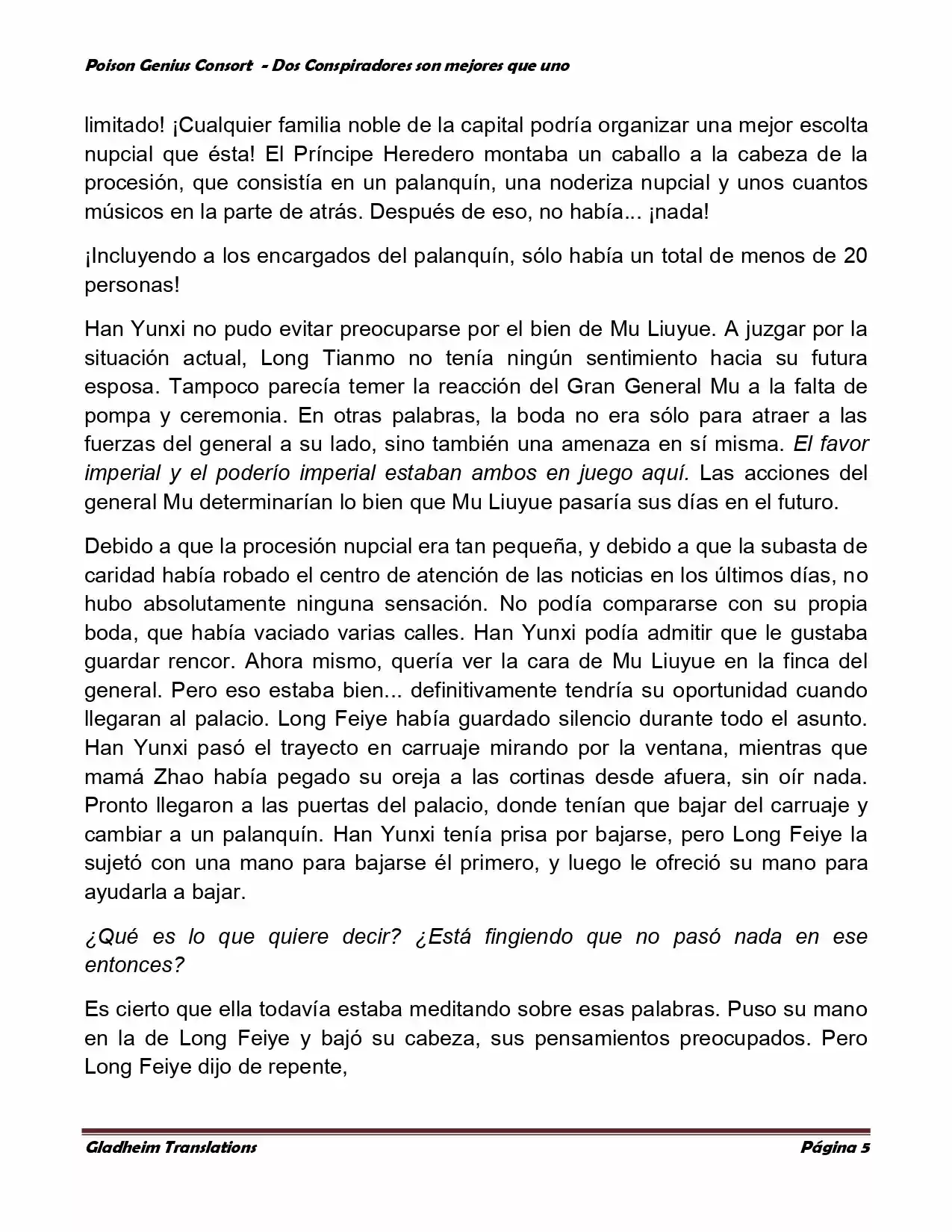 Poison Genious Consort (Novela) - Capítulo 349 - Página 5 - LectorTMOo