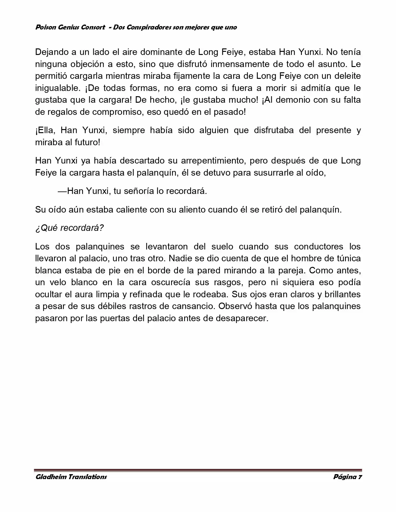 Poison Genious Consort (Novela) - Capítulo 349 - Página 7 - LectorTMOo