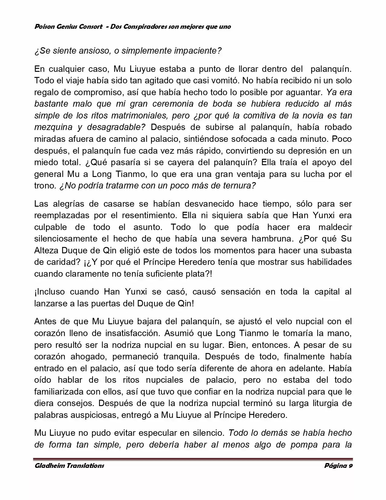 Poison Genious Consort (Novela) - Capítulo 349 - Página 9 - LectorTMOo