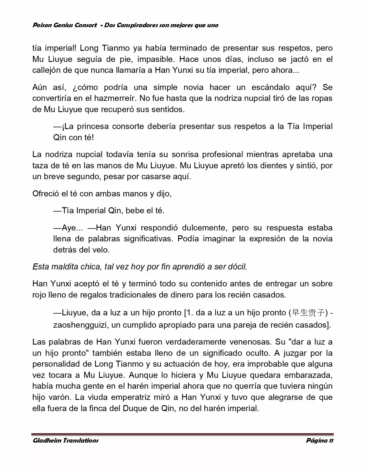 Poison Genious Consort (Novela) - Capítulo 349 - Página 11 - LectorTMOo
